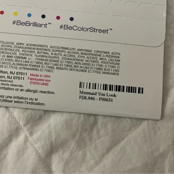 Color Street Nail Polish Strips - Black and White - Picture 2 of 2